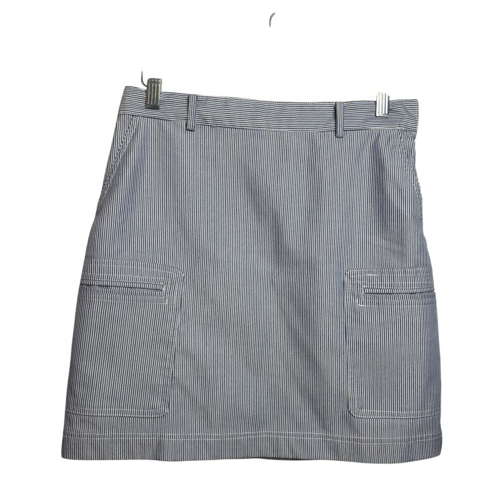 T Tahari striped mini skirt summer casual women's size 4